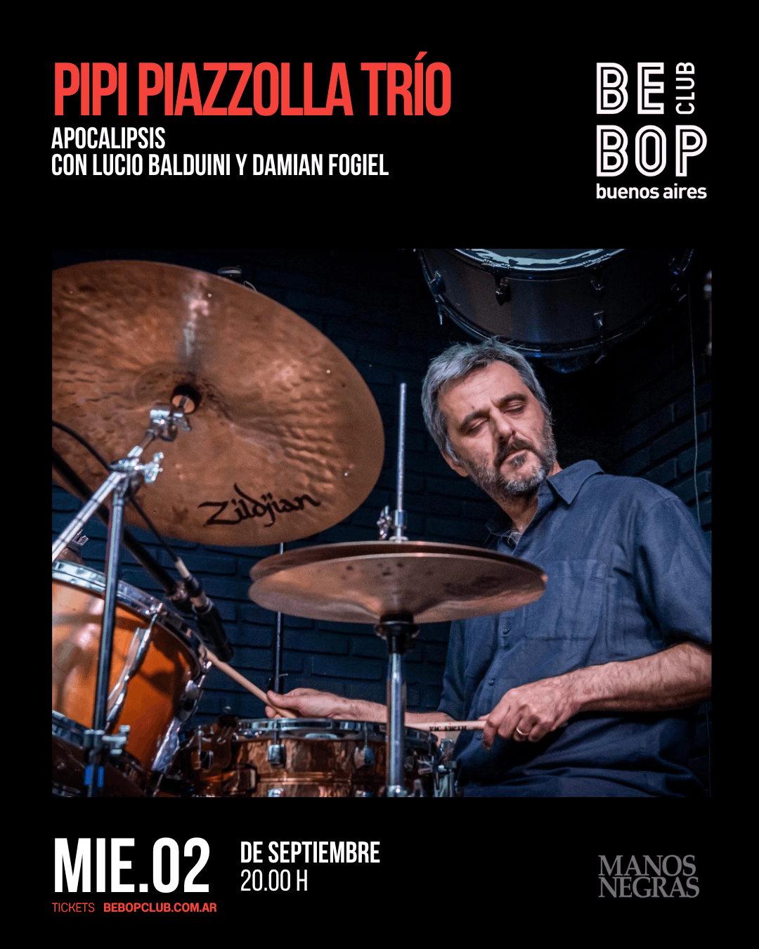 Pipi piazzolla trío | Apocalipsis | Con Lucio Balduini y Damian Fogiel | 02/09/2026 